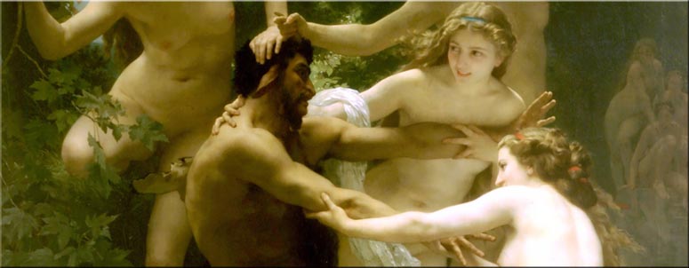 Willaim Bougereau - NYMPHS AND SATYR